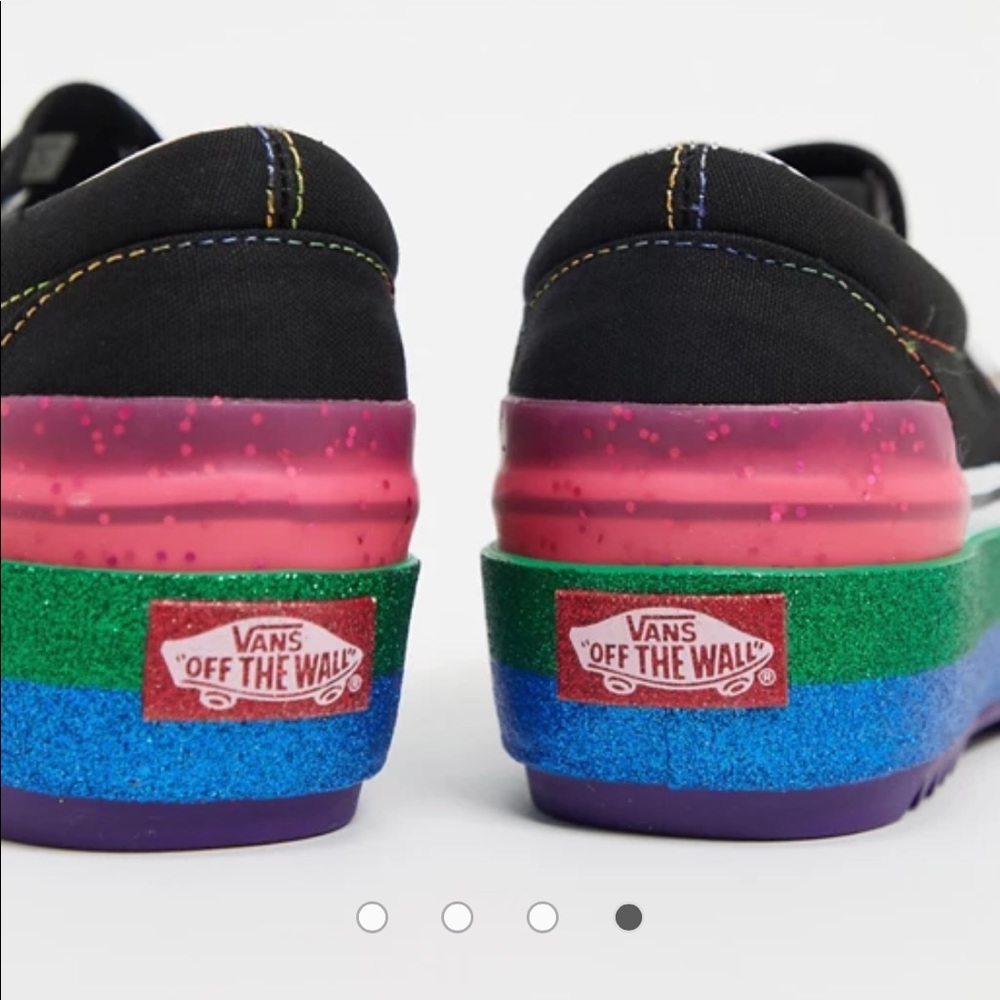 Vans Classic Slip-On Stacked Sneakers: Rainbow - Picture 5 of 15